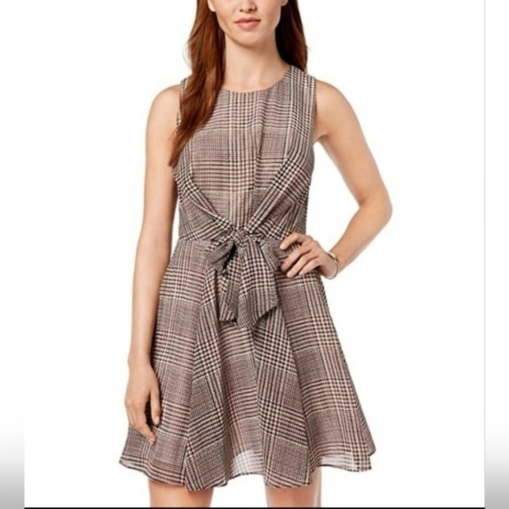 Maison‎ Jules Tie Front Fit & Flare A-Line Dress NWOT size 8